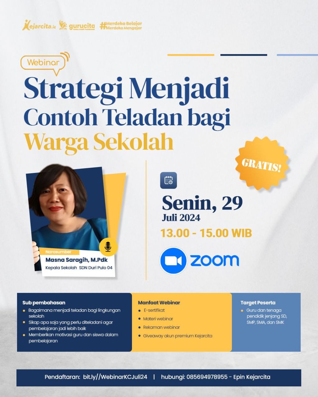 Webinar – Strategi Menjadi Contoh Teladan bagi Warga&nbsp;Sekolah